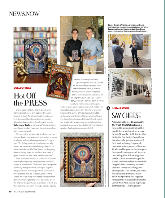Hot Off The Press: Gallowglass Books in Palm Beach Illustrated