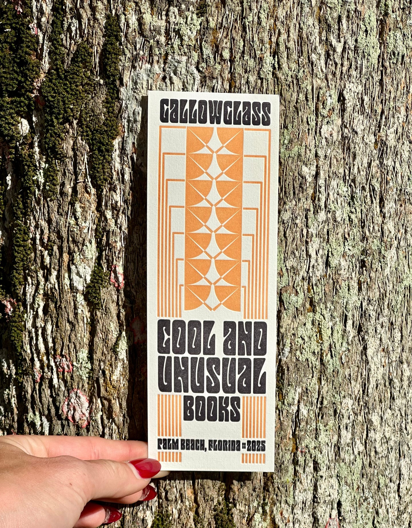 Gallowglass Books Letterpressed Bookmark
