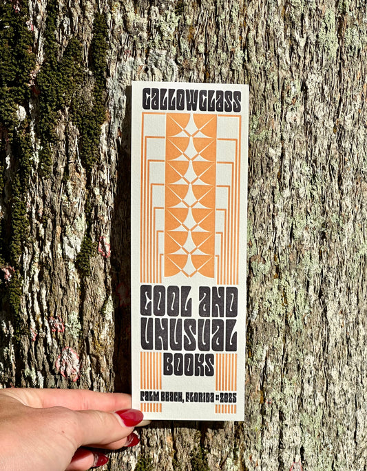 Gallowglass Books Letterpressed Bookmark