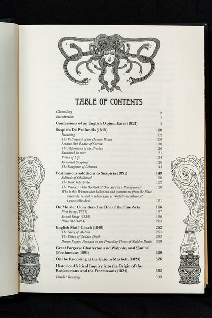 Thomas De Quincey Opium Eater Suspiria de Profundis English Mail Coach