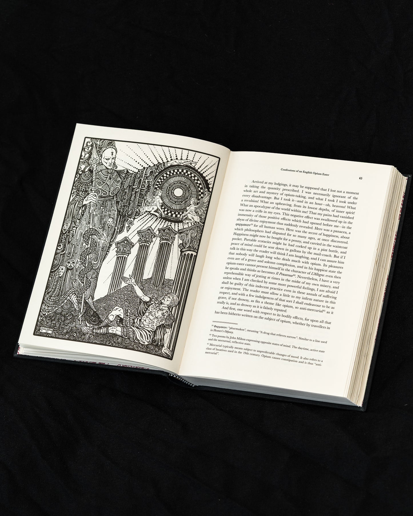 Thomas De Quincey Opium Eater Illustration by Hernan Conde de Boeck Gothic Victorian Dark Academia Books