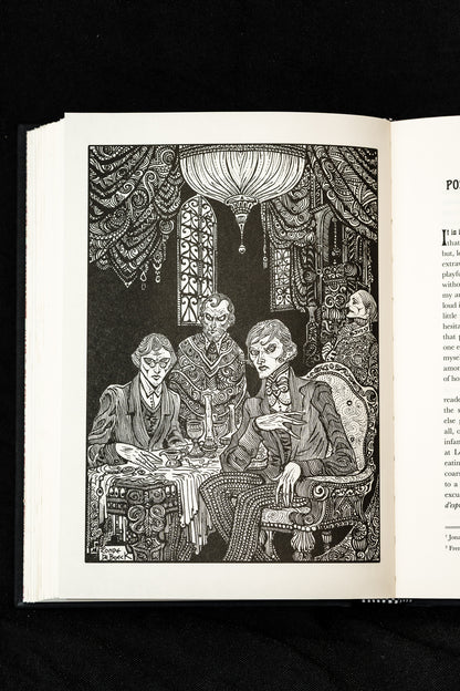 Hernan Conde de Boeck illustration for "on murder considered as one of the fine arts" by De Quincey. Published by Gallowglass Books Limited Edition Hardcover Opium Eater.